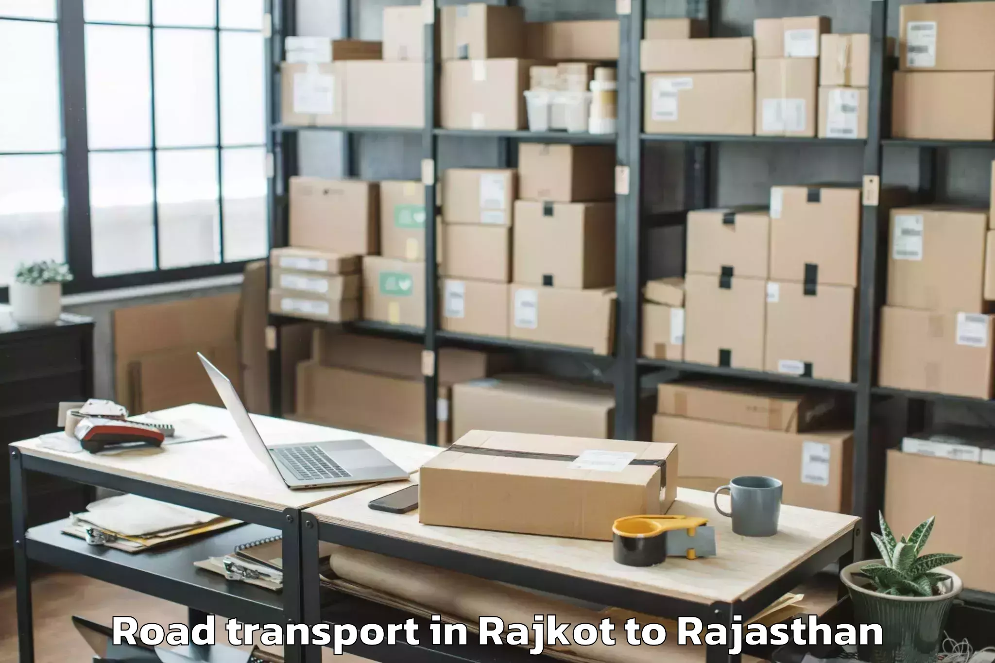 Professional Rajkot to Madhav University Pindwara Road Transport